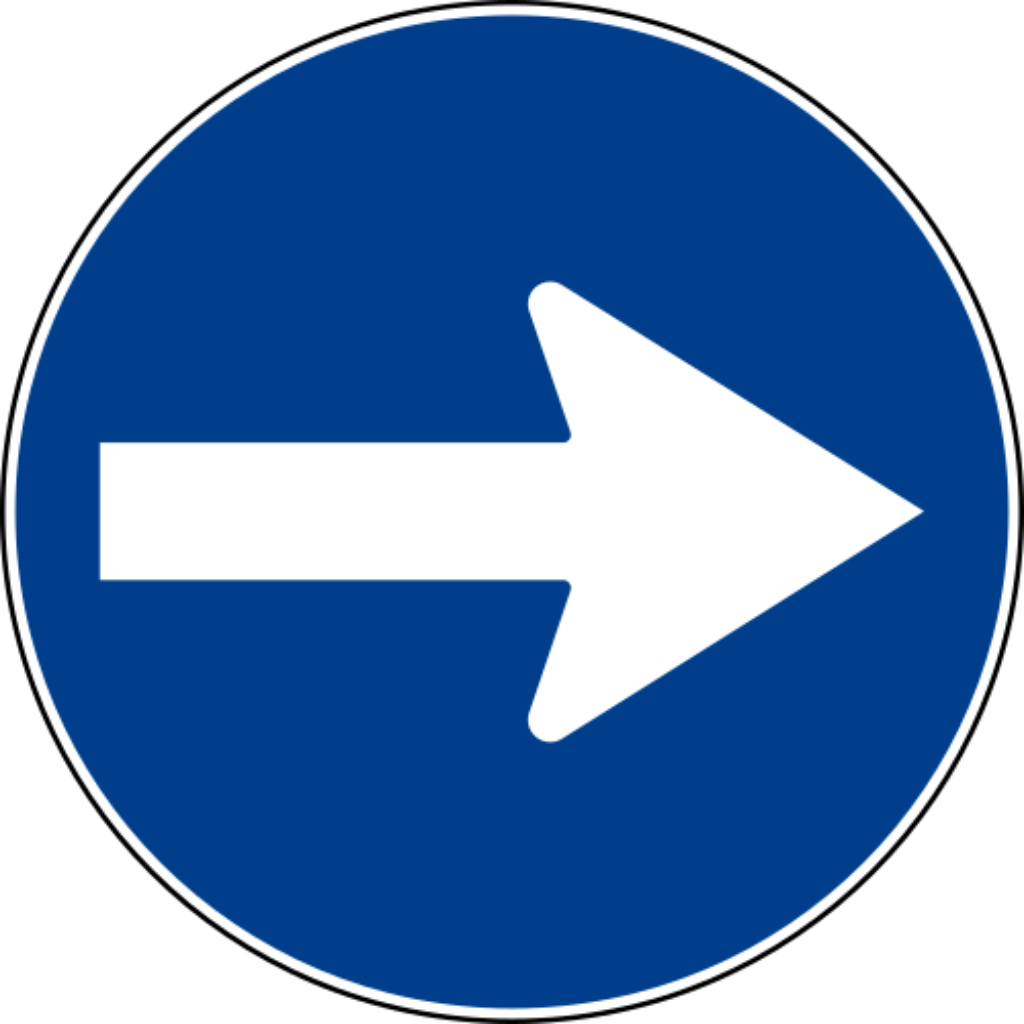 Direzione obbligatoria a destra