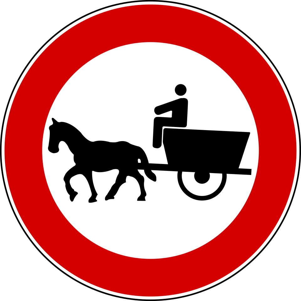 Divieto di transito ai veicoli a trazione animale