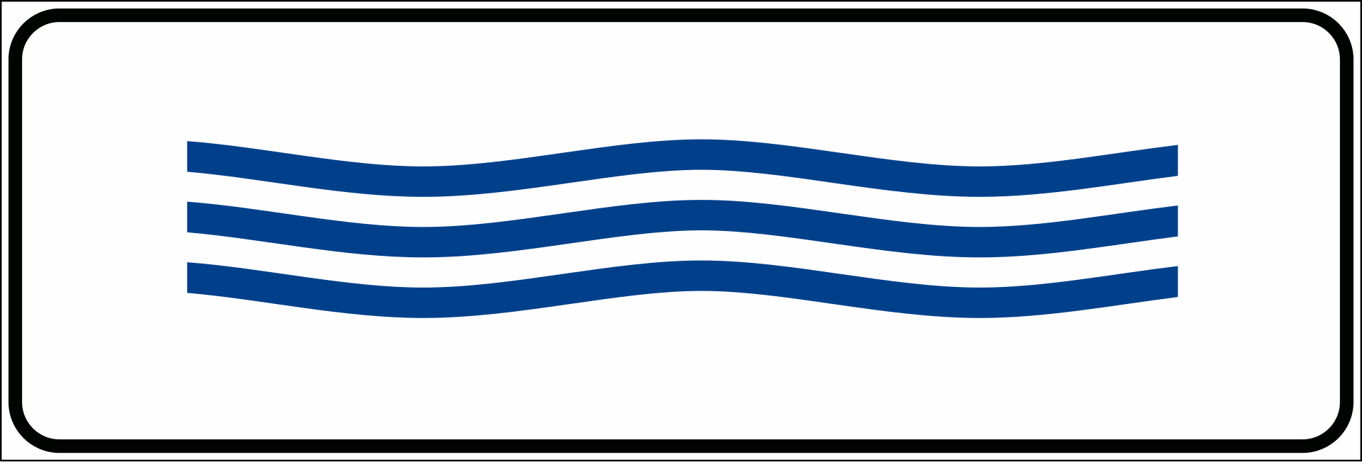 Strada soggetta ad allagamento