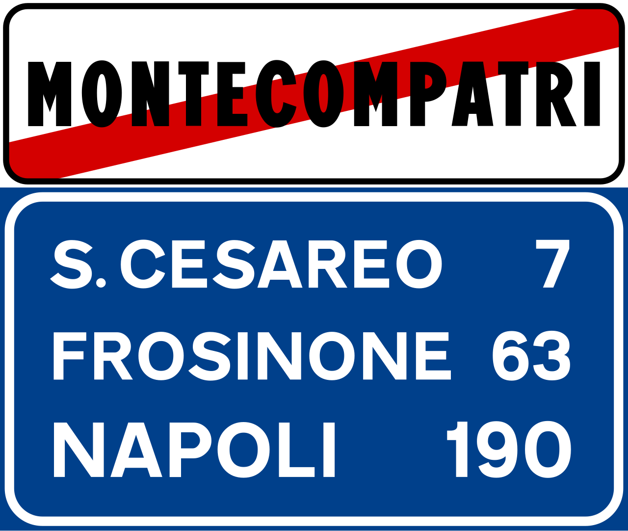 Fine centro abitato