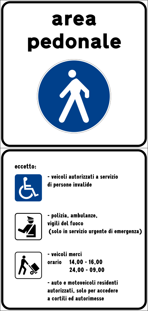 Area pedonale