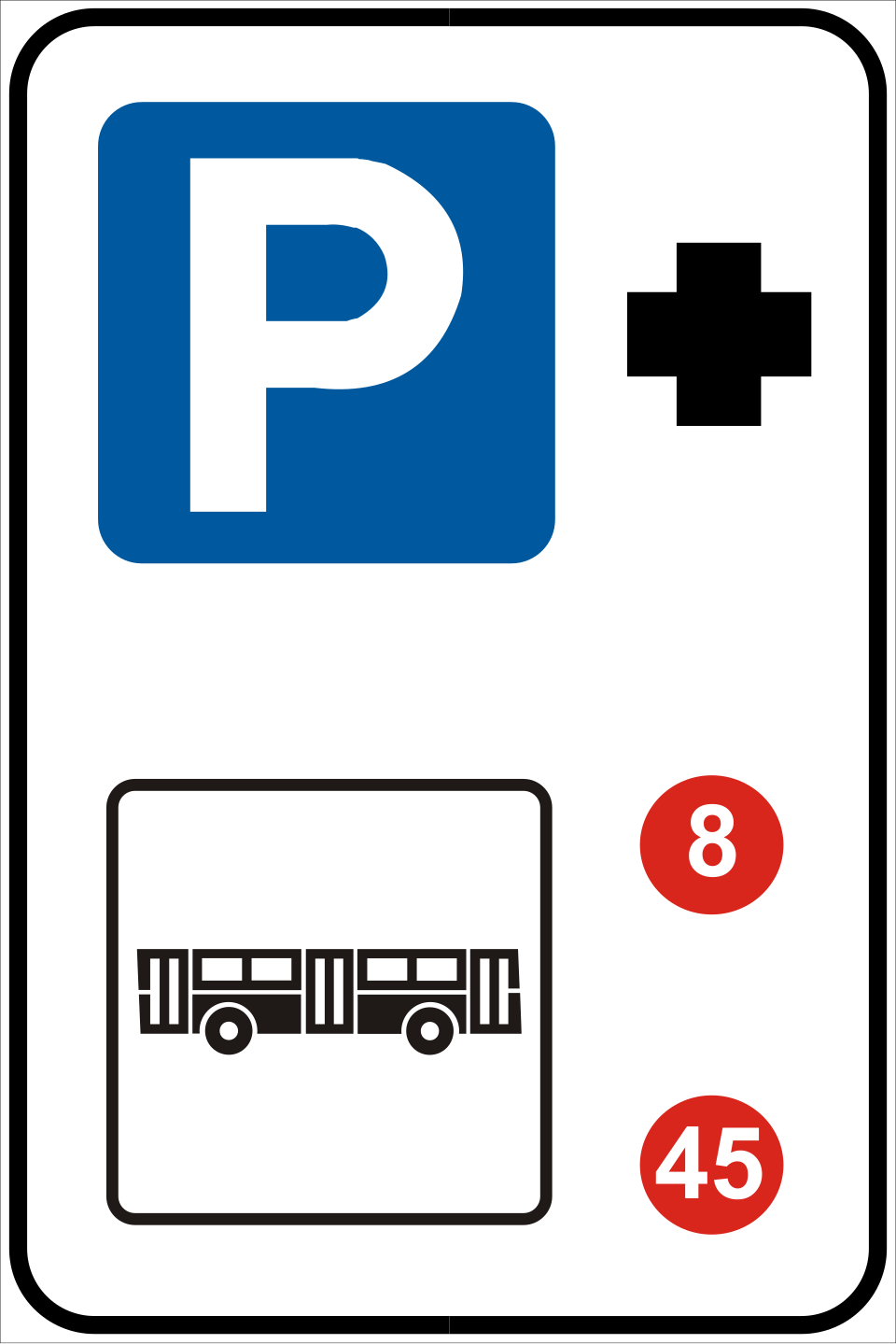 parceggio di scambio con linee di autobus