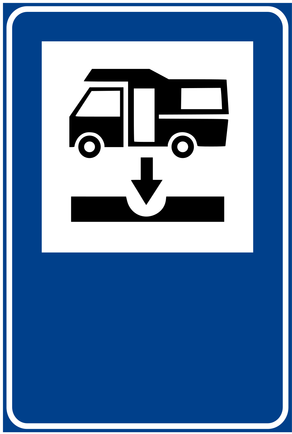 Area attrezzata per scarico camper