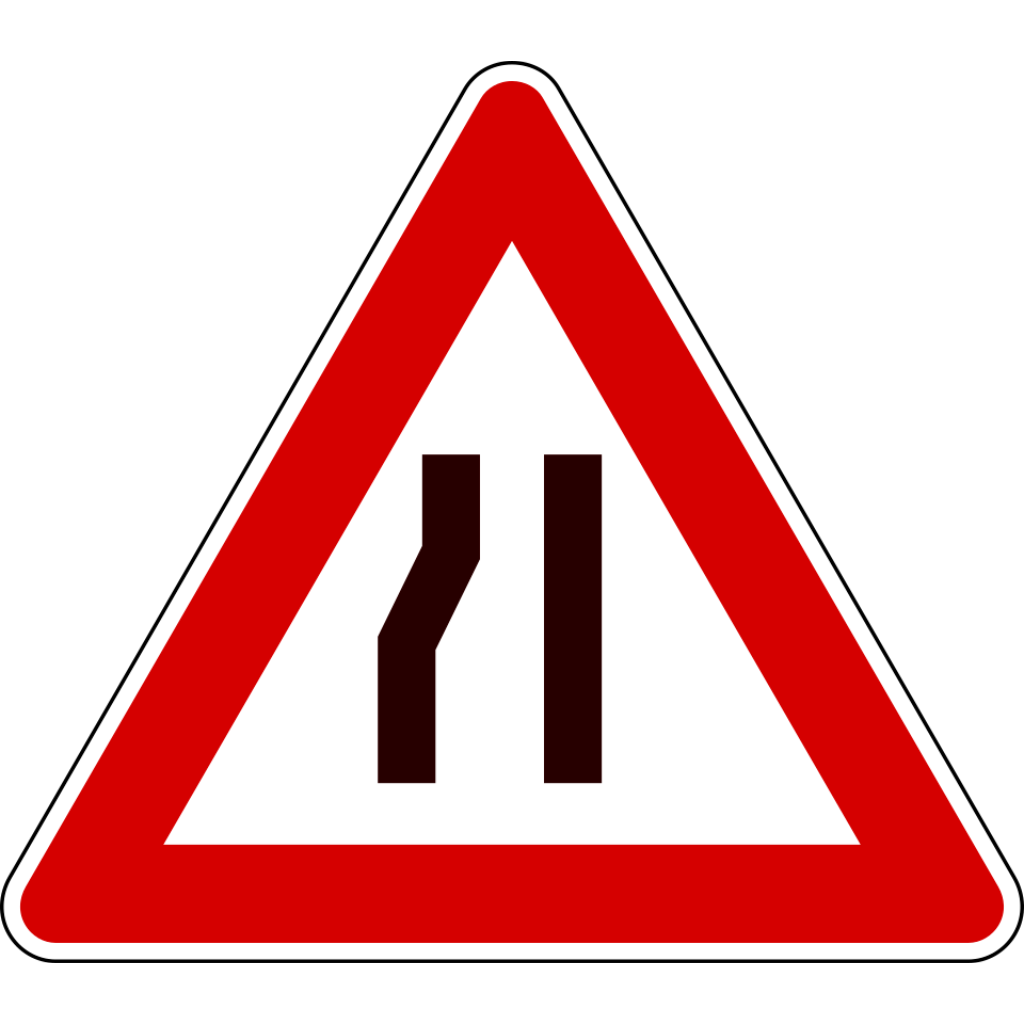 Strettoia asimmetrica a sinistra