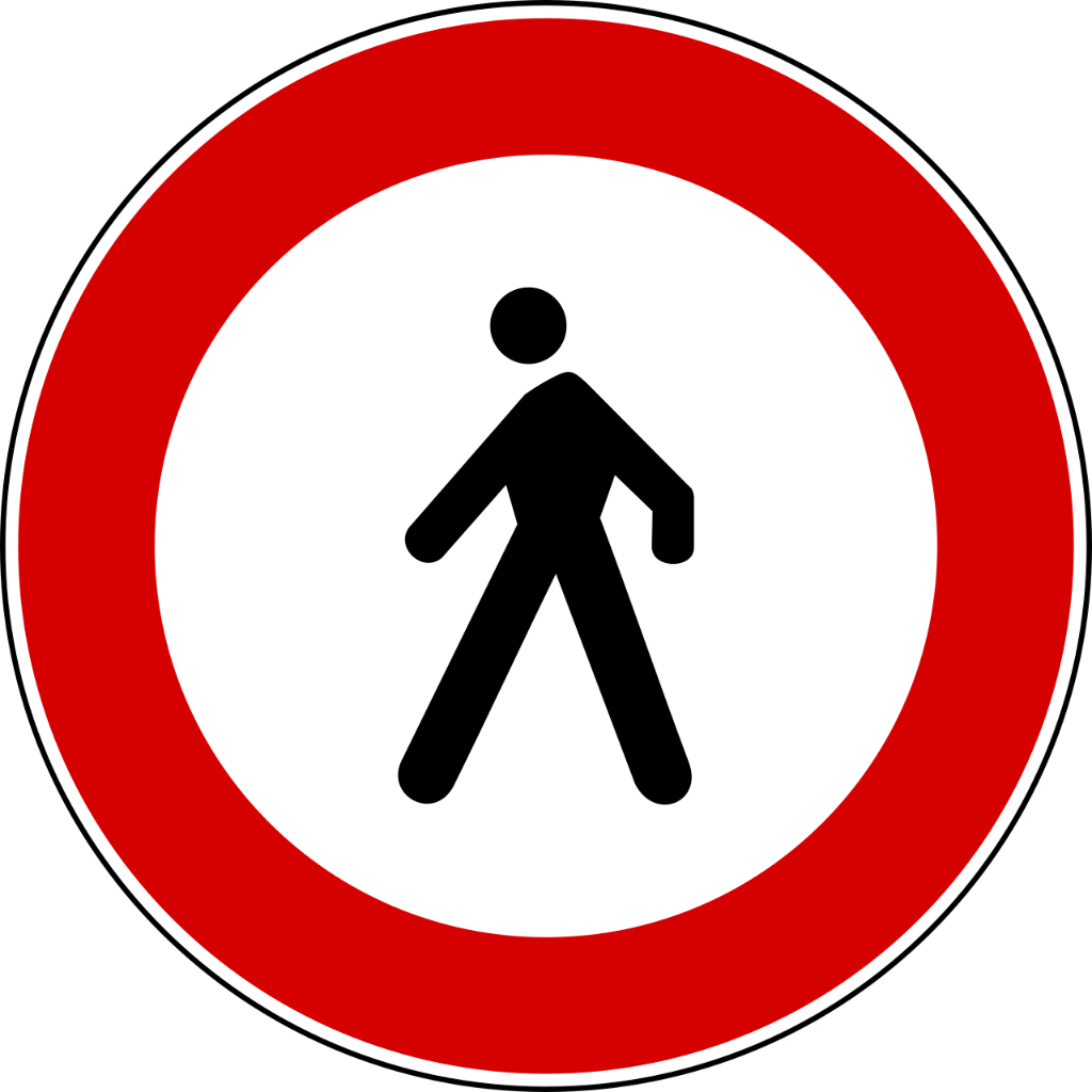 Divieto di transito ai pedoni